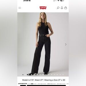 Levi’s Wide Leg Ribcage Jeans